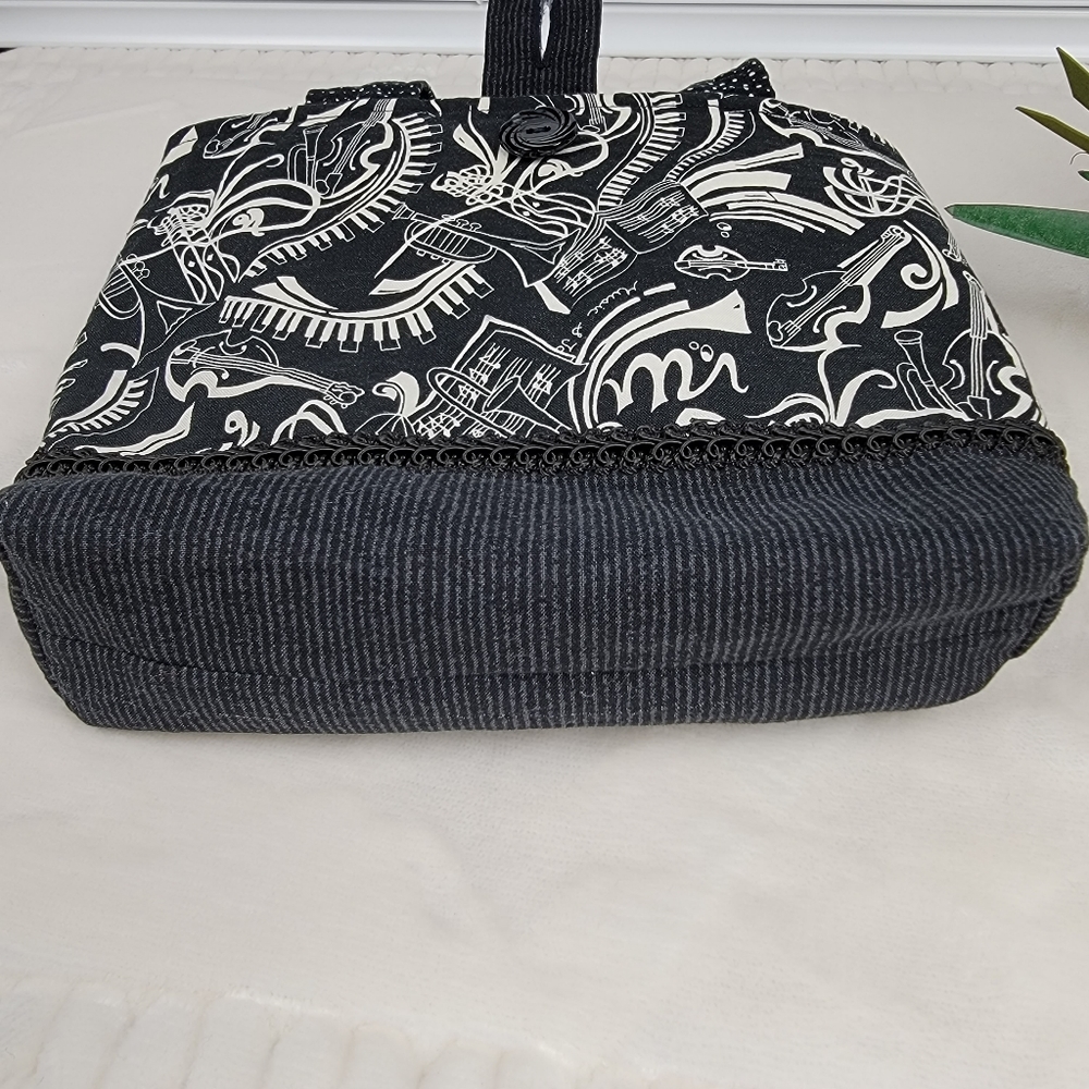 Homemade Bag with Musical Instruments Print - Picture 8 of 15